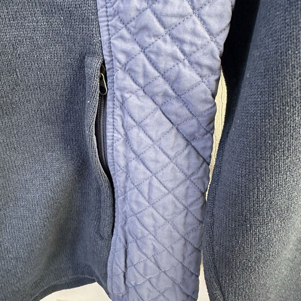 Marmot Jacket Womens Medium Navy Coda Fleece Quilted Polartec Hooded Outdoor Ski - Picture 3 of 10